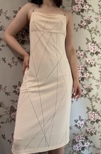 Valentino Les Tricots Vintage Y2K Dress Stretch Bodycon Straps Sz IT48