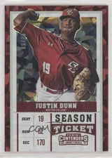 2017 Contenders Draft Picks Season Variation Cracked Ice Ticket /23 Justin Dunn