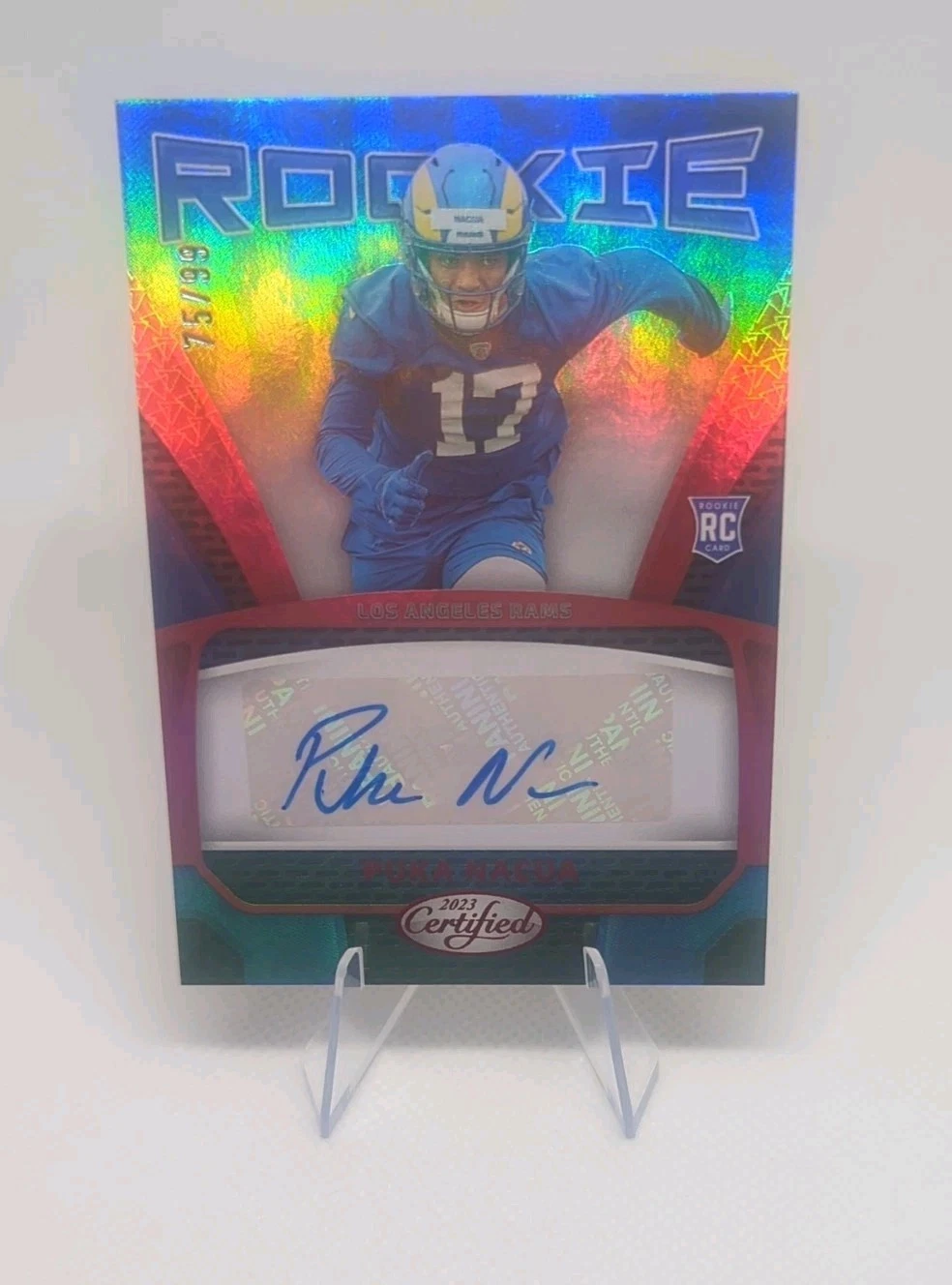 Puka Nacua Panini Certified Rookie Signatures #RS18 Base