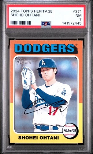 2024 Topps Heritage #371 Shohei Ohtani PSA 7