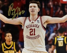PRYCE SANDFORT SIGNED 8x10 PHOTO NEBRASKA CORNHUSKERS BASKETBALL AUTOGRAPH COA