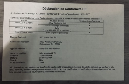 3dfx Voodoo3 2000 PCI 16MB Graphics Card, Upgradeable MEM, SGRAM Version, Poster - Picture 21 of 23