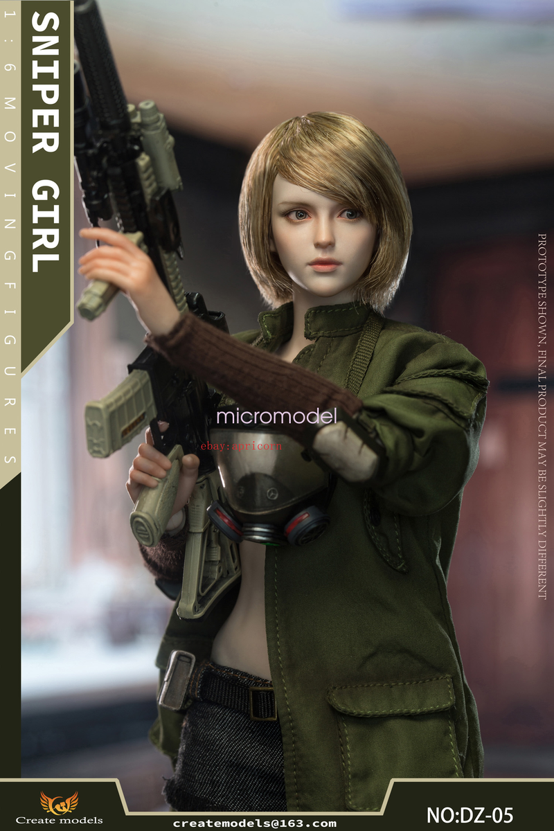 CreateModels 1/6 スナイパー ガール Songbird Createmodels 1/6 Sniper Girl Songbird Action Figure Model