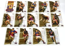 2002 SELECT AFL EXCLUSIVE "SPX" TRADING CARD FULL BASE TEAM SET-BRISBANE(14)