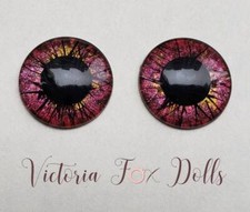 Blythe Doll Metallic Red Eyechips Eye Chips 14mm Custom Furby Ooak Blythe Bjd