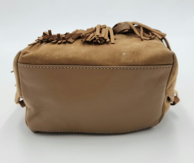 Tory Burch Harper Fringe Brown Suede Mini Backpack | eBay display picture 1