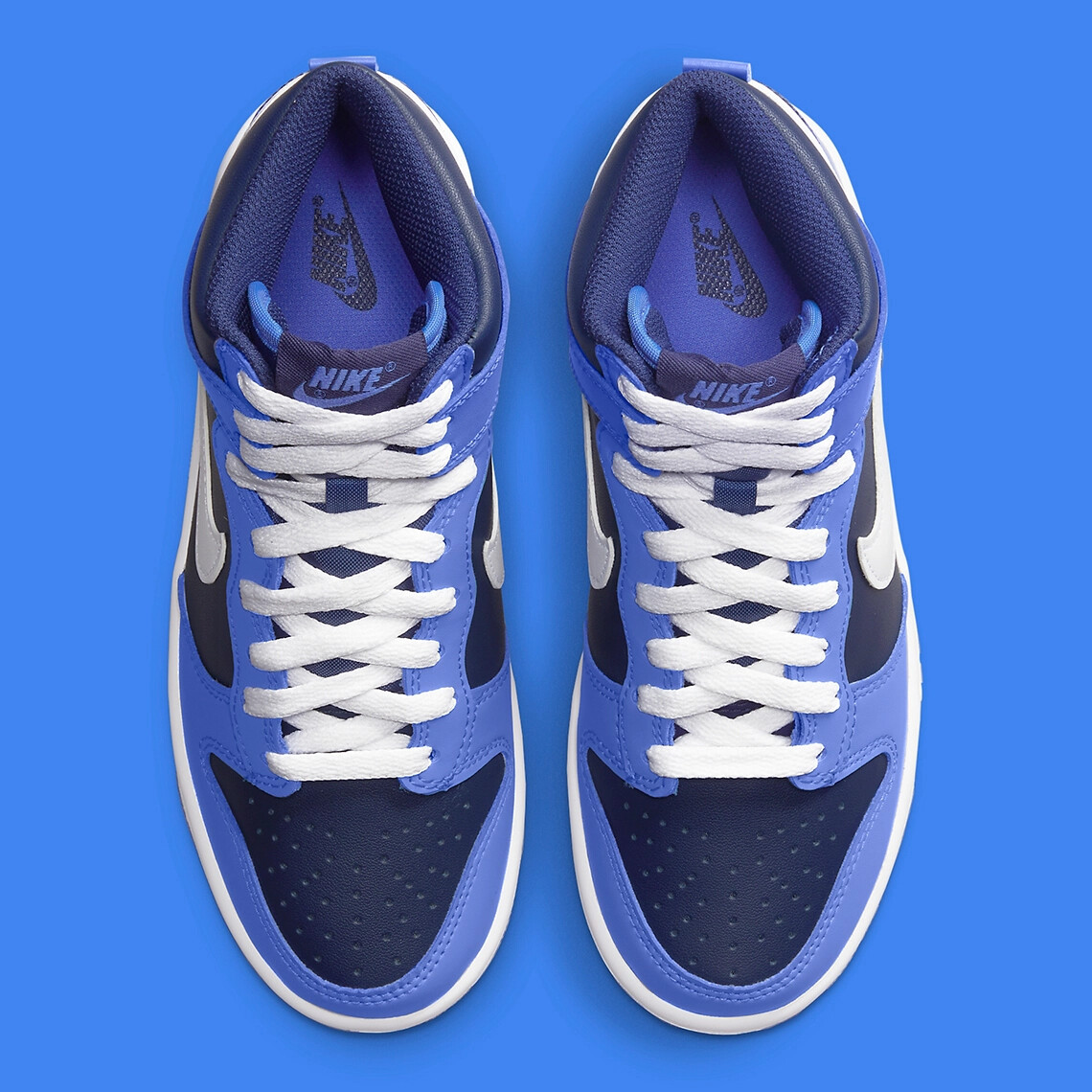NEW Nike Dunk High GS Medium Blue White DB2179 400 - SIZE 5Y = 5 MEN / 6.5 WOMEN NEW Nike Dunk High GS Medium Blue White DB2179 400 - SIZE 5Y  main image 3