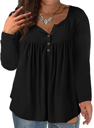 plus size henley top