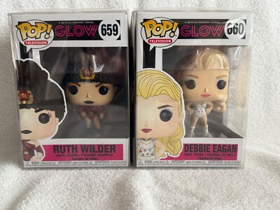 Funko POP! GLOW Debbie Eagan #660 and Ruth Wilder #659 figures