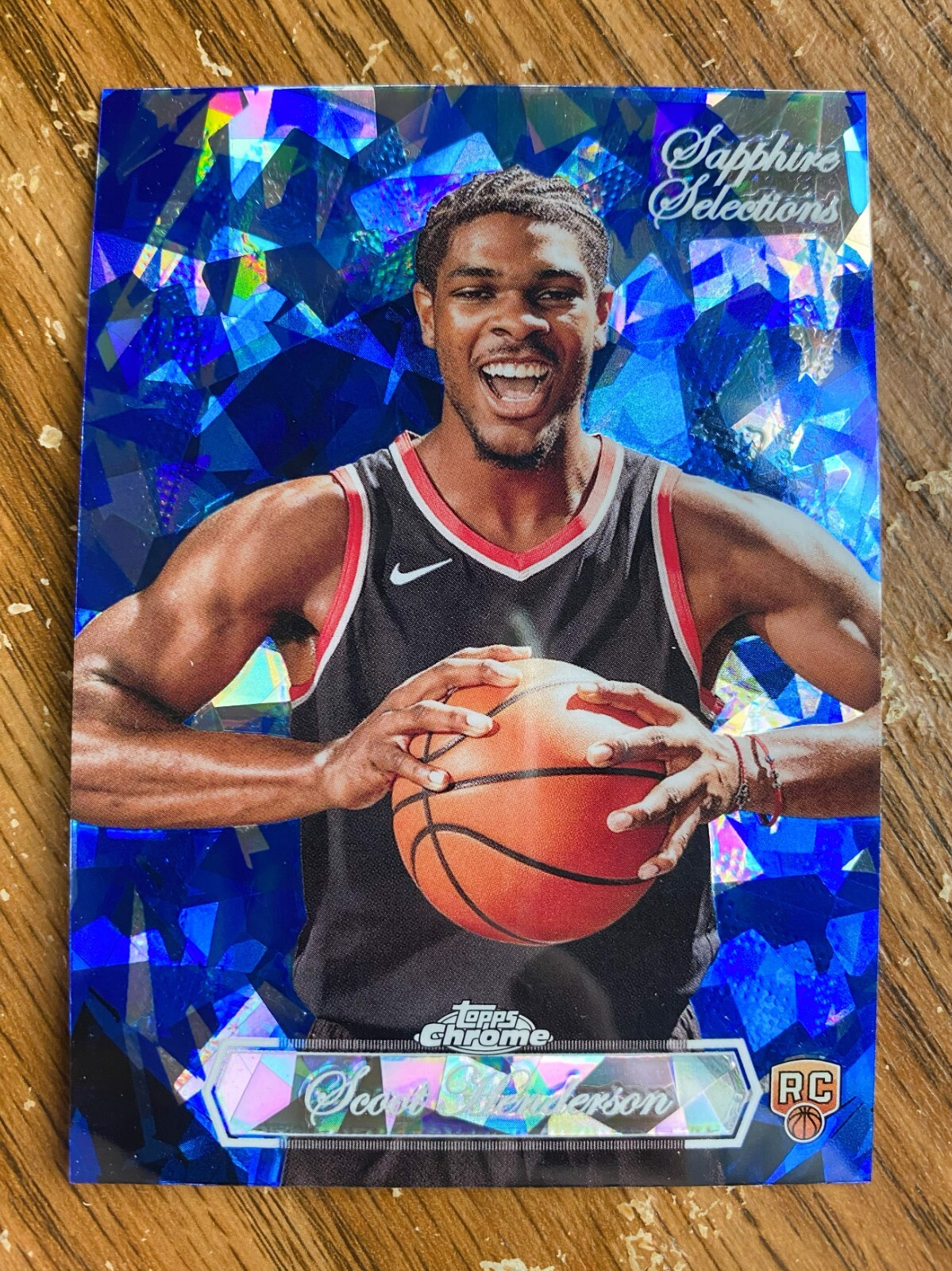 2023-24 Topps Chrome Sapphire Scoot Henderson SS-3 Sapphire Selections RC