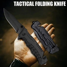 7.9” Tactical Spring Assisted Open Blade Folding Pocket Knife Hunting Knife Tool