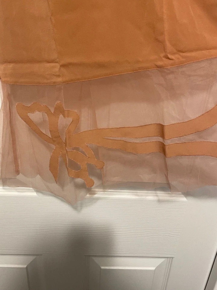 La Perla Donna Eleonora S Silk Short Gown Chemise Slip Terracotta - Image 3 of 3