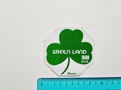 Adesivo Green Land Idaho USA Schuhe Sticker Aufkleber Vintage 80er Original