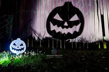 Halloween Yard Regular Pumpkin Stakes, Halloween Yard Decorations, 3D Printed