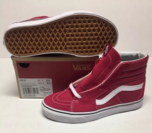 vans sk8 hi crimson