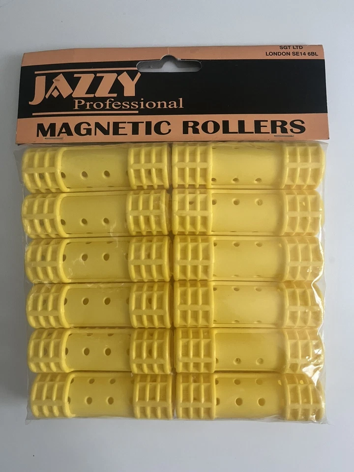 JAZZY PROFESSIONAL 24 Snap On Magnetic Rollers , Medium 3/4”