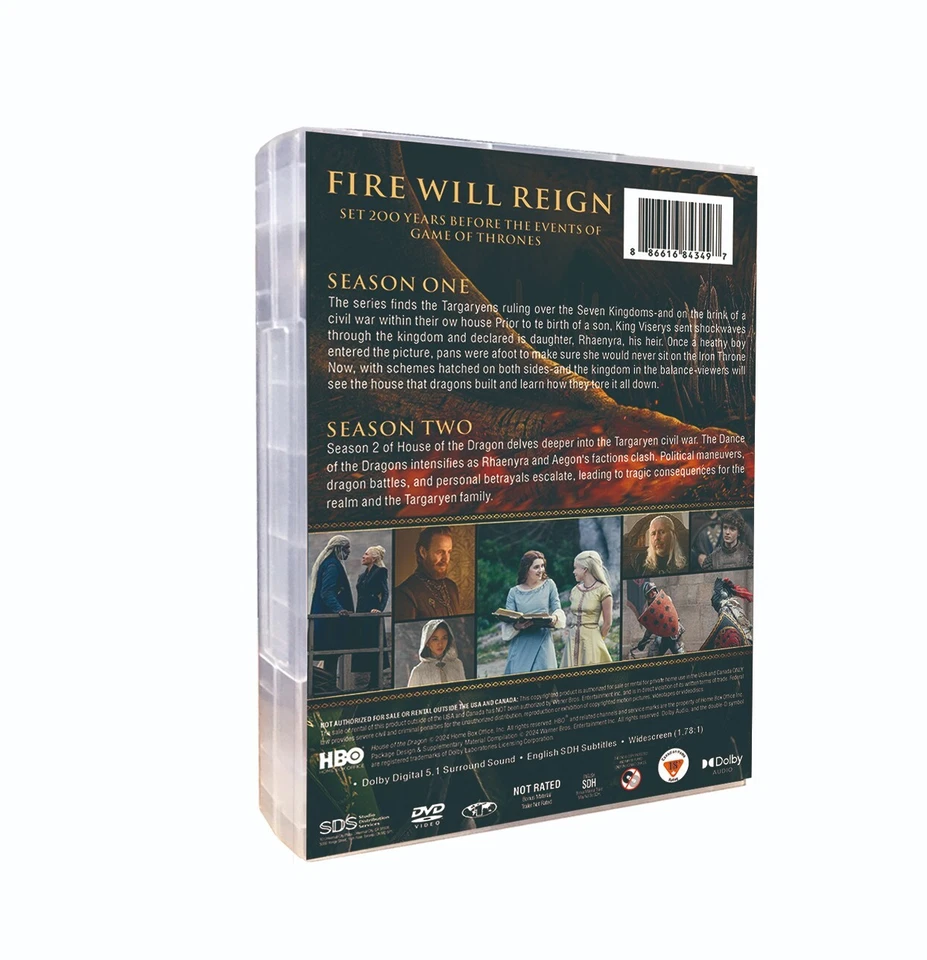 House of the Dragon seasons 1-2 8DVD - Bild 2 von 3