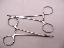 Hemostat, unbranded -  4.75", curved tip - 1 available