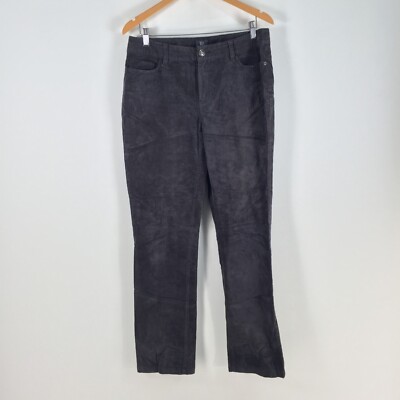 Sportscraft womens corduroy jeans size 11 grey straight leg cotton