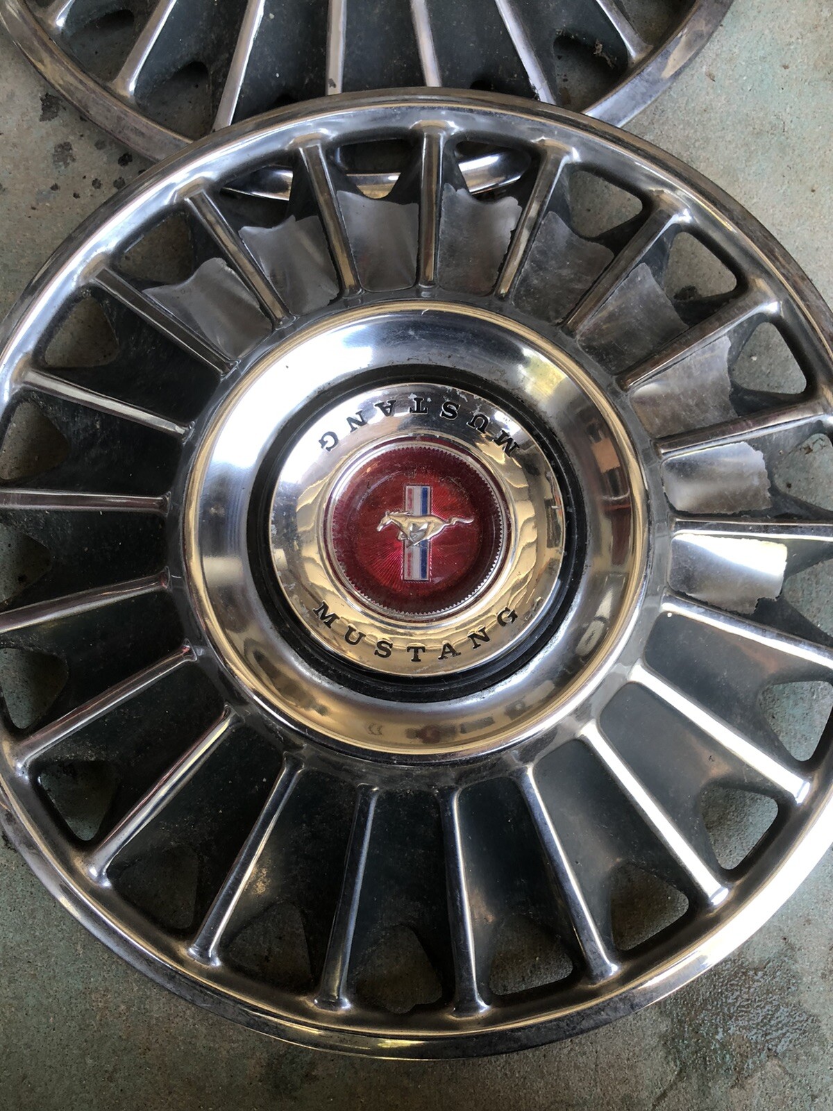 Ford Mustang Hubcaps Wheel Cover Center Cap 14” Set 1967 eBay