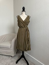 Ann Taylor Striped Midi  Dress size 6