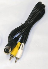 Mono RCA AV Cable For SEGA GENESIS 1 MASTER SYSTEM 1 NEO GEO AES - Old Skool