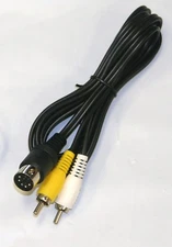 Mono RCA AV Cable For SEGA GENESIS 1 MASTER SYSTEM 1 NEO GEO AES - Old Skool