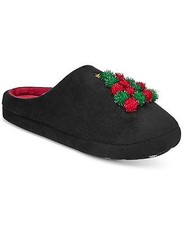 Charter Club Tree Pom-Poms Clog Slippers