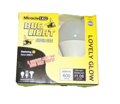 Miracle Led Bug Light Super Size 9w Led600 Lumens 2 Pack New