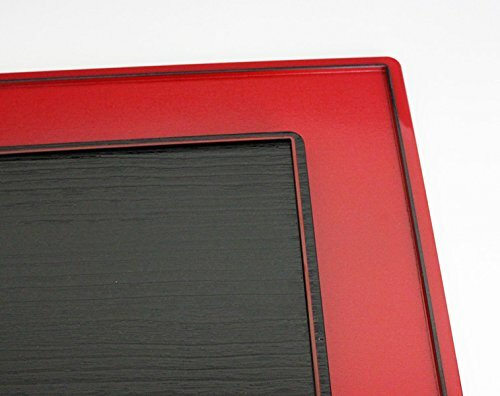 5PCS Made in Japan 39cm Double-sided Rectangle Tray Black(Non Slip) Red(Lacquer) - Picture 5 of 5