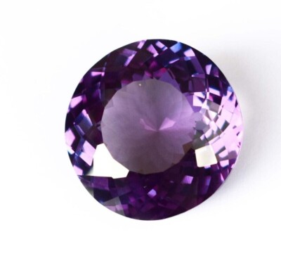 Makellos 6.70 CT Natürlich Lila Saphir Rund Schliff Agl Zertifiziert Locker