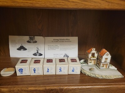 *RARE* M.J. Hummel, Goebel Along KinderWay Set Olszewski Miniatures sweeper,