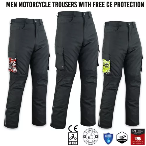 Motorcycle Motorbike Trouser cordura textile Waterproof UKCE Armours Biker Pants
