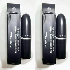 2Pcs x MAC Matte Lipstick in Riot House 3g / 0.10 oz  - FULL SIZE NIB