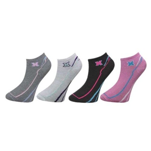 Ladies Girls Trainer Liners Size UK 4-6 Womens Cotton Rich Stripes Sports Socks - Picture 6 of 9