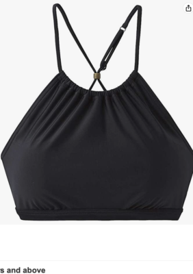 prAna Women's Brina Top, Large, Black Sz L