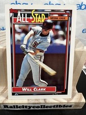 1992 Topps Baseball # 386 NL All Star Will Clark 1st Base ⚾️