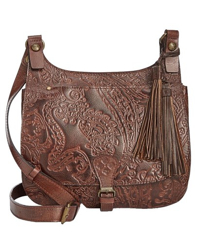 NWT$169 Patricia Nash Nomiki Crossbody Bag Aegean Blooms tan multi