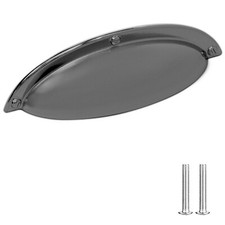 Cup Handles Half Moon Pulls For Kitchen Cabinet Cupboard DecorAndDecor 96mm