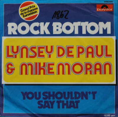 Lynsey De Paul And Mike Moran - Rock Bottom 7'' Single Vinyl Schal