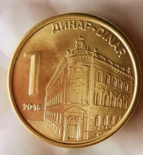 2016 SERBIA DINAR - Uncirculated From Serbian Bank Roll - FREE SHIP -BIN #GGG