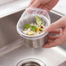 Disposable Mesh Sink Strainer Bags for Kitchen Sink Drain, Small Strainer Fin...