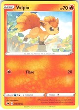 Vulpix 022/202 Sword & Shield Pokemon Card LP