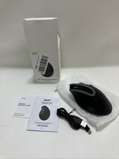 Acer Wireless Vertical Mouse OCC314 Ergonomic Rechargeable Black Tested Working