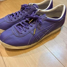 Onitsuka Tiger Sneakers Shoes Purple Leather 1183A600 Size Men's US9 / JP27 EX