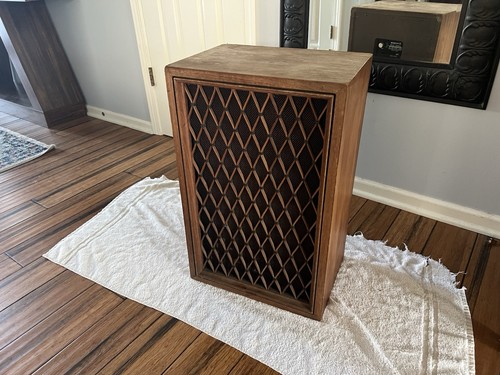 Vintage Single Pioneer CS-99 Wood Floor Speaker w/ Lattice Grill  - Restoration