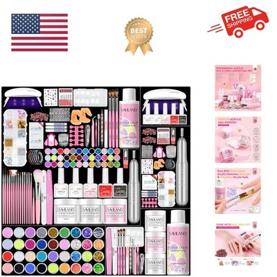 Acrylic Nail Kit with Drill: Professional Acrylic Nail Set for Beginners with...