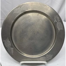 Connecticut House Pewter Plate Pineapple 8.25" Handcrafted Pewter Dish