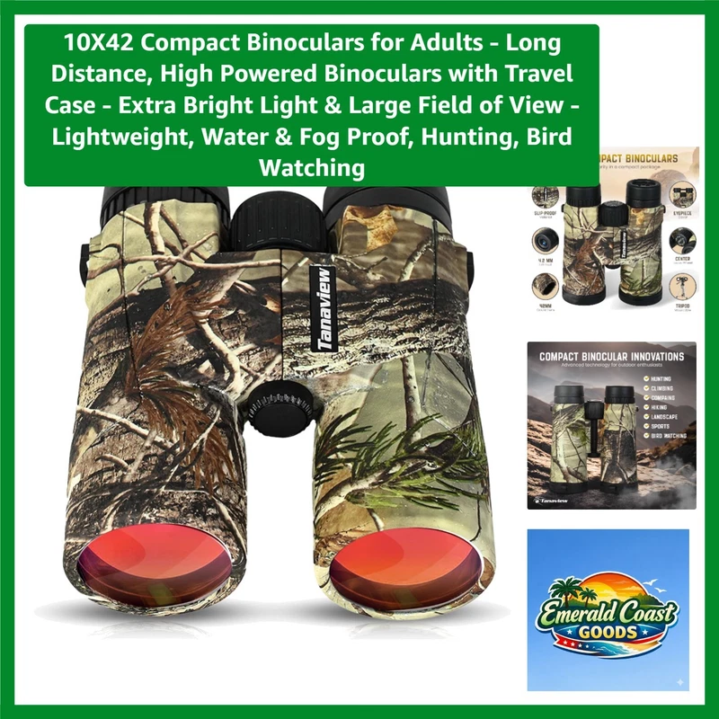 versatile waterproof and durable 10x42 binoculars for sports and travel