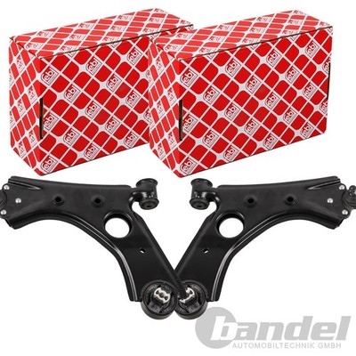 2x FEBI QUERLENKER SATZ VORNE passend für FIAT DOBLO OPEL COMBO LINKS+RECHTS